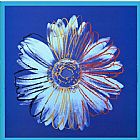 Daisy Blue on Blue by Andy Warhol